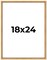 Classic Modern Gold Picture Frame - UV Acrylic, Foam Board Backing, Hanging Hardware